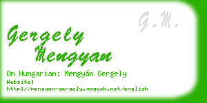 gergely mengyan business card