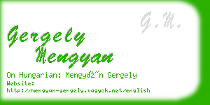 gergely mengyan business card